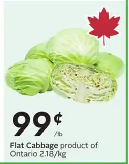 Sobeys Flat Cabbage offer