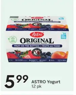 Sobeys ASTRO Yogurt offer