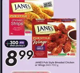 Sobeys JANES Pub Style Breaded Chicken or Wings offer