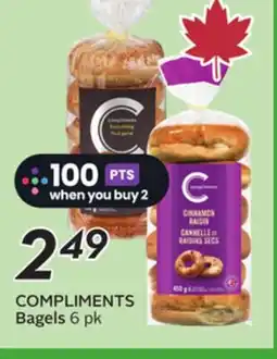 Sobeys COMPLIMENTS Bagels offer