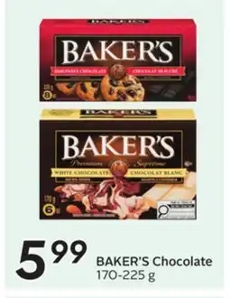 Sobeys BAKER'S Chocolate offer