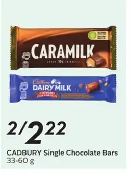 Sobeys CADBURY Single Chocolate Bars offer