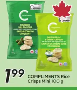 Sobeys COMPLIMENTS Rice Crisps Mini offer