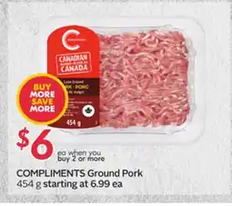 Sobeys COMPLIMENTS Ground Pork offer