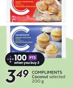 Sobeys COMPLIMENTS Coconut offer