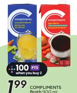 Sobeys COMPLIMENTS Broth offer