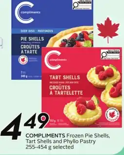 Sobeys COMPLIMENTS Frozen Pie Shells, Tart Shells and Phyllo Pastry - Apple Fest offer