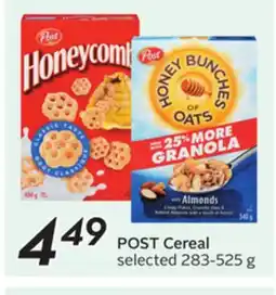 Sobeys POST Cereal offer