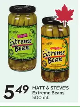 Sobeys MATT & STEVE'S Extreme Beans offer