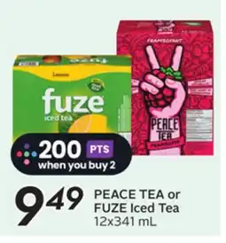 Sobeys PEACE TEA or FUZE Iced Tea offer