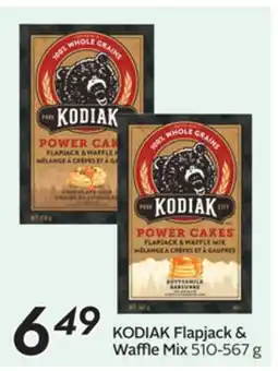Sobeys KODIAK Flapjack & Waffle Mix offer