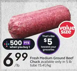 Sobeys Fresh Medium Ground Beef Chuck offer