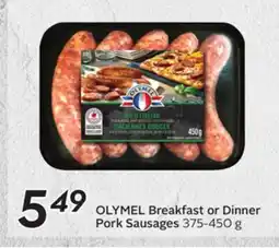 Sobeys OLYMEL Breakfast or Dinner Pork Sausages offer