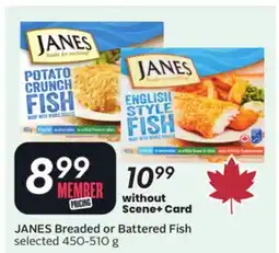 Sobeys JANES Breaded or Battered Fish offer