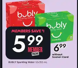 Sobeys BUBLY Sparkling Water offer