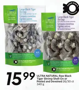 Sobeys ULTRA NATURAL Raw Black Tiger Shrimp offer