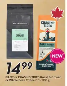 Sobeys PILOT or CHASING TIDES Roast & Ground or Whole Bean Coffee offer