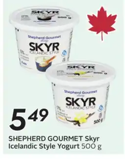 Sobeys SHEPHERD GOURMET Skyr Icelandic Style Yogurt offer