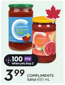 Sobeys COMPLIMENTS Salsa offer
