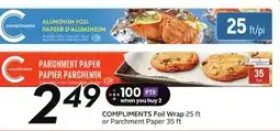 Sobeys COMPLIMENTS Foil Wrap offer