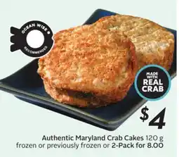 Sobeys Authentic Maryland Crab Cakes offer