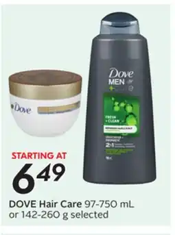 Sobeys DOVE Hair Care offer