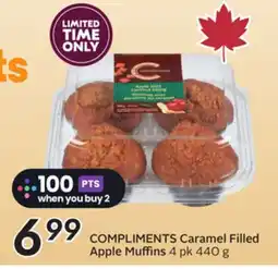 Sobeys COMPLIMENTS Caramel Filled Apple Muffins offer