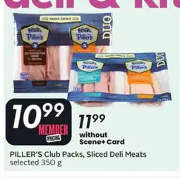 Sobeys PILLER'S Club Packs, Sliced Deli Meats offer