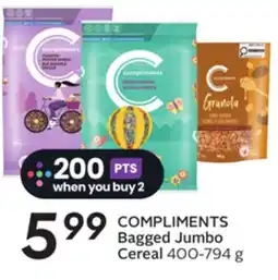 Sobeys COMPLIMENTS Bagged Jumbo Cereal offer
