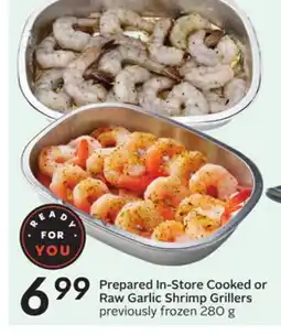 Sobeys Prepared In-Store Cooked or Raw Garlic Shrimp Grillers offer