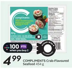 Sobeys COMPLIMENTS Crab-Flavoured Seafood offer