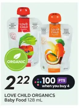 Sobeys LOVE CHILD ORGANICS Baby Food offer
