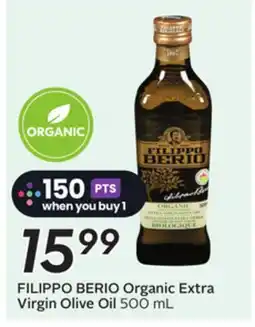 Sobeys FILIPPO BERIO Organic Extra Virgin Olive Oil offer