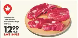 Longo's Fresh Ontario Lamb Shoulder, Arm or Blade Chops offer