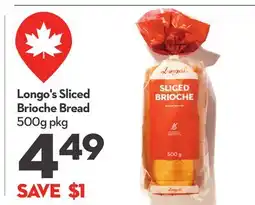 Longo's Longo's Sliced Brioche Bread offer