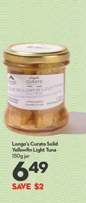 Longo's Longo's Curato Solid Yellowfin Light Tuna offer