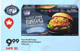 Longo's Frozen Atlantic Salmon Burgers offer