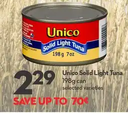Longo's Unico Solid Light Tuna offer