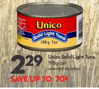 Longo's Unico Solid Light Tuna offer