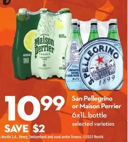 Longo's San Pellegrino or Maison Perrier offer