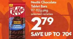 Longo's Nestlé Chocolate Tablet Bars offer