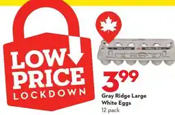 Longo's Gray Ridge Large White Eggs offer
