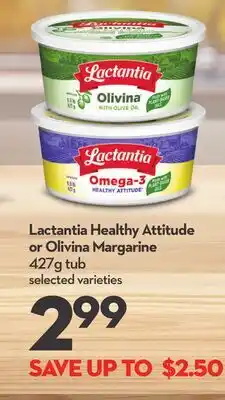 Longo's Lactantia Healthy Attitude or Olivina Margarine offer