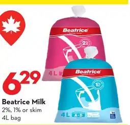 Longo's Beatrice Milk offer