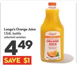 Longo's Orange Juice offer