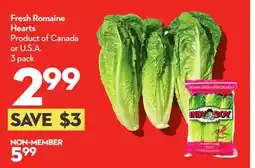 Longo's Fresh Romaine Hearts offer