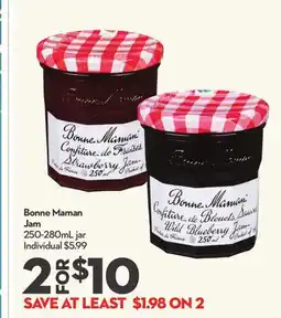 Longo's Bonne Maman Jam offer