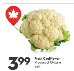Longo's Fresh Cauliflower offer