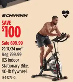 Canadian Tire Schwinn IC3 Indoor Stationary Bike 40-lb flywheel offer