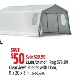 Canadian Tire Shelterlogic Clearview Shelter with Door offer